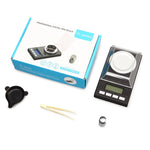 High-Precision Portable Jewelry Scale  Mini Electronic Scale Precision Carat Electronic Scale, 10g/0.001g, 20g/0.001g, 50g/0.001g