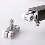 Stainless Steel Sliding Door Hanging Wheel Silent Smooth And Wear-Resistant Sliding Door Pulley Nylon Hanging Rail, 4 Wheels, 8 Wheels