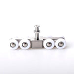 Stainless Steel Sliding Door Hanging Wheel Silent Smooth And Wear-Resistant Sliding Door Pulley Nylon Hanging Rail, 4 Wheels, 8 Wheels