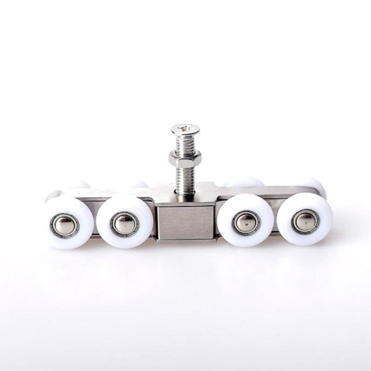 Stainless Steel Sliding Door Hanging Wheel Silent Smooth And Wear-Resistant Sliding Door Pulley Nylon Hanging Rail, 4 Wheels, 8 Wheels