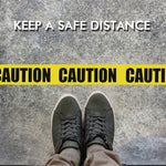 Floor Warning Social Distance Tape Waterproof & Wear-Resistant Marking Warning Tape, Caution, Danger, Do Not Enter, Keep Out, Thank you, Twill Do Not Enter, Twill Keep Out, Twill Thank You, Twill Warning