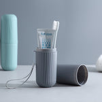 1pc Simple Travel Washing Cup Portable Toothbrush Storage Box Multifunctional Brushing Cup