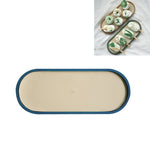 Desktop Shallow Storage Tray Sundries Tray Jewelry Display Tray, , Oval (Warm Brown), , Triangle (Warm Brown), , Round (Warm Brown), , Oval (Dark Green), , Triangle (Dark Green), , Round (Dark Green), , Oval (Green Lotus), , Triangle (Green Lotus)