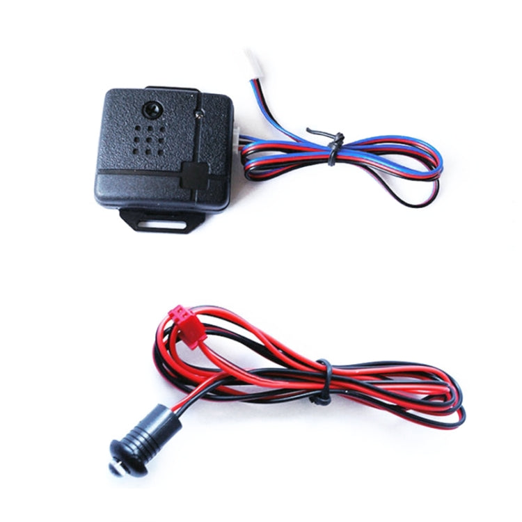 2 Set Universal Sound And Light Car Alarm 12V Vehicle Alarm System Bullet Key Remote Control, Sound And Light Car Alarm