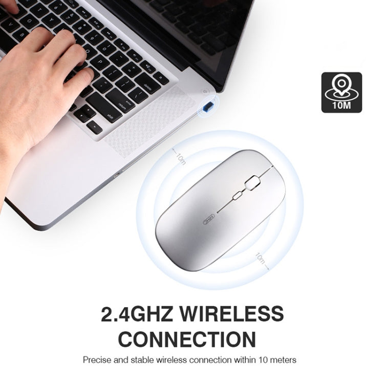 Inphic PM1 Office Mute Wireless Laptop Mouse, Battery Display