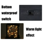 Solar Copper Wire Candle Light Outdoor Garden Waterproof Landscape Decorative Lawn Light, Copper Wire / Warm Light