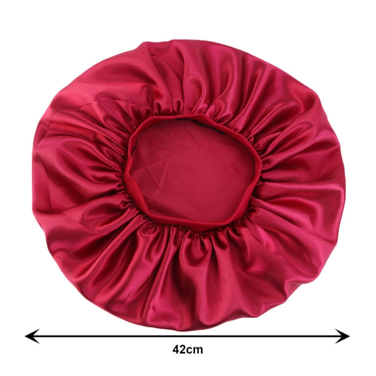 3 PCS TJM-405A Large Satin Round Hat Stretch Wide Brim Night Hat Chemotherapy Hat, One Size