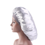 3 PCS TJM-405A Large Satin Round Hat Stretch Wide Brim Night Hat Chemotherapy Hat, One Size
