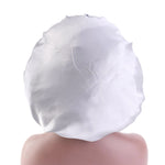 3 PCS TJM-405A Large Satin Round Hat Stretch Wide Brim Night Hat Chemotherapy Hat, One Size