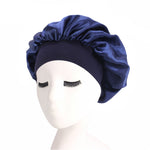 2 PCS TJM-301 Night Cap With Wide Brim And Elasticity Headband Ladies Chemotherapy Cap Hair Care Hat, M 56-58cm