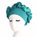 2 PCS TJM-301 Night Cap With Wide Brim And Elasticity Headband Ladies Chemotherapy Cap Hair Care Hat, M 56-58cm