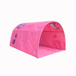 Children Home Bed Crawl Tunnel Game House Tent, Blue, Pink, Blue with Mosquito Net, Pink with Mosquito Net