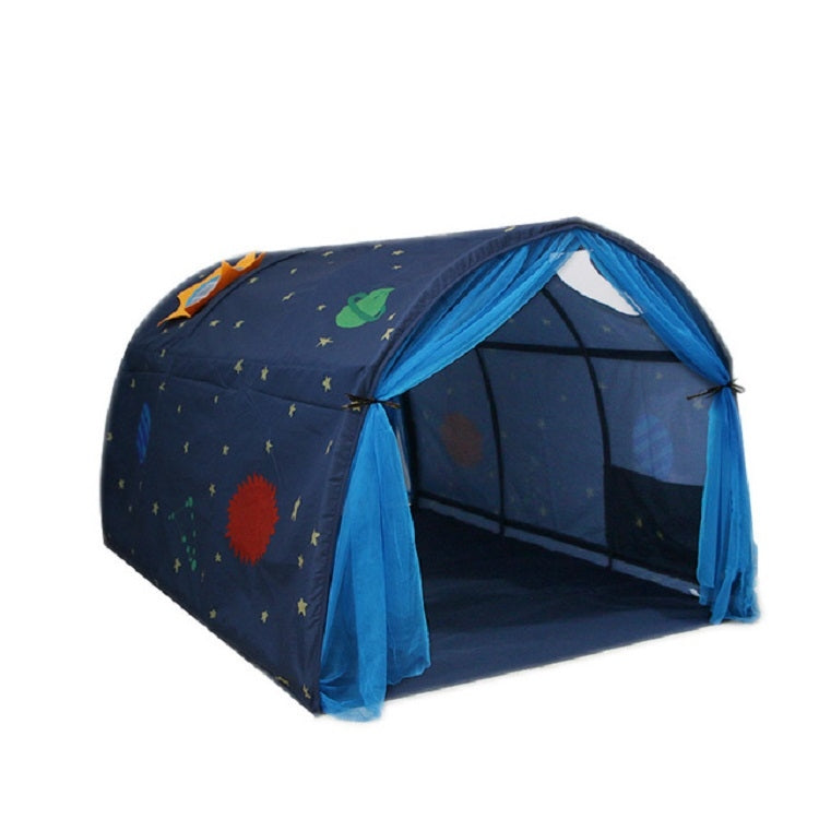 Children Home Bed Crawl Tunnel Game House Tent, Blue, Pink, Blue with Mosquito Net, Pink with Mosquito Net