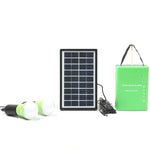 3W Solar Small System Household Multifunctional Portable Emergency Light, Yellow, Green, Red