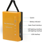 3W Solar Small System Household Multifunctional Portable Emergency Light, Yellow, Green, Red