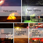 3W Solar Small System Household Multifunctional Portable Emergency Light, Yellow, Green, Red