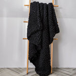Handmade Thick Wool Knitted Blanket Sofa Chenille Stick Knitted Blanket, 80 x 100 CM, 130 x 160 CM