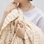 Home Soft Decoration Chenille Knitted Leisure Blanket Sofa Air Conditioning Blanket Car Blanket, 130x180cm