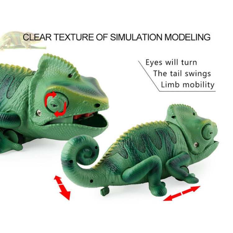 8888 Children Electric Infrared Remote Control Crawling Chameleon Colorful Breathing Light Tricky Toy, Chameleon