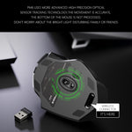 Inphic A1 6 Keys 1000/1200/1600 DPI Home Gaming Wireless Mechanical Mouse, Colour: Gray Wireless+Bluetooth 4.0+Bluetooth 5.0, Black Wireless Charging Silent Version, Gray Wireless Charging Silent Version, Gray Wireless+Bluetooth 4.0+Bluetooth 5.0      ...