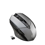 Inphic A1 6 Keys 1000/1200/1600 DPI Home Gaming Wireless Mechanical Mouse, Colour: Gray Wireless+Bluetooth 4.0+Bluetooth 5.0, Gray Wireless Charging Silent Version, Gray Wireless+Bluetooth 4.0+Bluetooth 5.0, Black Wireless+Bluetooth 4.0+Bluetooth 5.0  ...