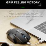 Inphic A1 6 Keys 1000/1200/1600 DPI Home Gaming Wireless Mechanical Mouse, Colour: Gray Wireless+Bluetooth 4.0+Bluetooth 5.0, Black Wireless+Bluetooth 4.0+Bluetooth 5.0, Black Wireless Charging Silent Version, Gray Wireless Charging Silent Version