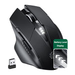 Inphic A1 6 Keys 1000/1200/1600 DPI Home Gaming Wireless Mechanical Mouse, Colour: Gray Wireless+Bluetooth 4.0+Bluetooth 5.0, Black Wireless Charging Silent Version, Gray Wireless Charging Silent Version, Gray Wireless+Bluetooth 4.0+Bluetooth 5.0      ...