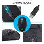 Inphic PW1 Game Mute Macro Definition Illuminated Wired Mouse, Cable Length: 1.5m, Mute Black Game Version, Mute Titanium Gray Game Version, Mute Black Business Version