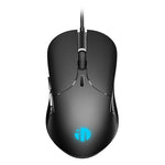 Inphic PB1 Business Office Mute Macro Definition Gaming Wired Mouse, Cable Length: 1.5m, Classic Back Breathing Light, Matte White Breathing Light