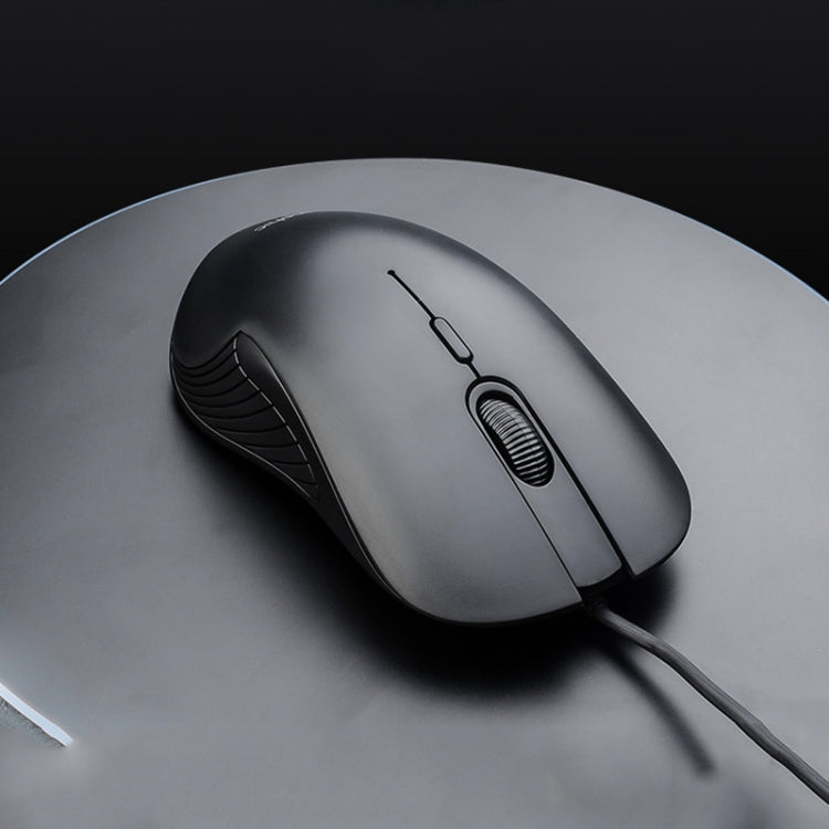 Inphic PB1 Business Office Mute Macro Definition Gaming Wired Mouse, Cable Length: 1.5m, Classic Back Breathing Light, Matte White Breathing Light