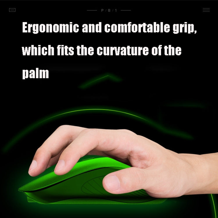 Inphic PB1 Business Office Mute Macro Definition Gaming Wired Mouse, Cable Length: 1.5m, Classic Back Breathing Light, Matte White Breathing Light