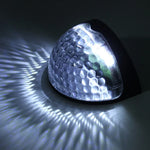 2 PCS LED Solar Wall Light Outdoor Semicircular Fence Garden Lawn Light