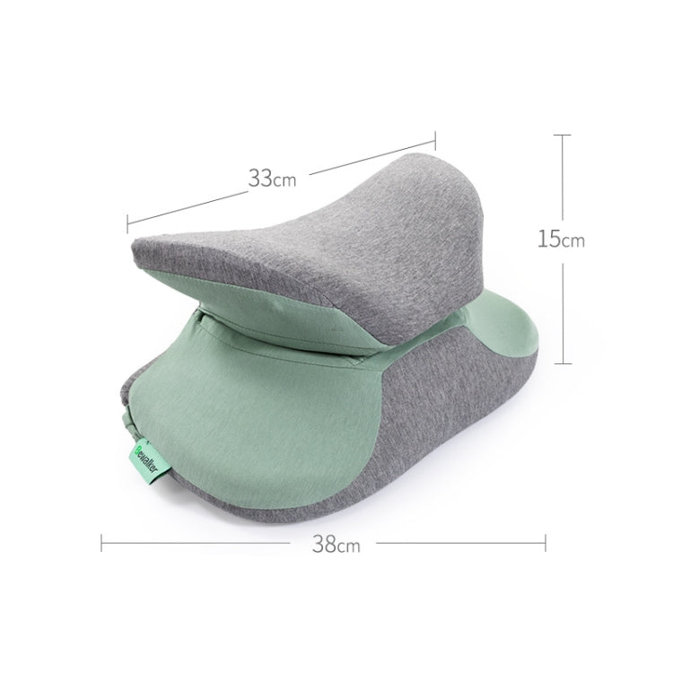 BEWALKER Multifunctional Student Portable Nap Pillow Waist Support Foldable Memory Foam Nap Pillow Office Sleeping Pillow, 38x20x15cm