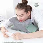 BEWALKER Multifunctional Student Portable Nap Pillow Waist Support Foldable Memory Foam Nap Pillow Office Sleeping Pillow, 38x20x15cm