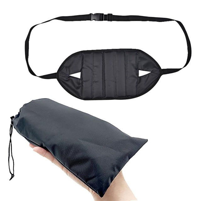 Portable Mini Foot Rest Hammock for Office Home Chair, Black