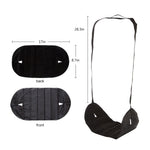 Portable Mini Foot Rest Hammock for Office Home Chair, Black
