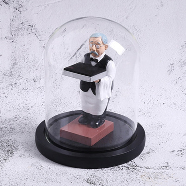 Watch Shelf Support Decorative Ornaments Watch Storage Box Display Stand, Large Old Butler + Black Cover, Small Astronaut + Black Cover, Large Astronaut  + Black Cover, Small Old Butler + White Cover, Large Old Butler + White Cover                     ...