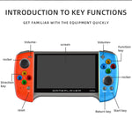 X19 Plus 5.1 inch Screen Handheld Game Console 8G Memory Support TF Card Expansion & AV Output, X19 Plus / Red+Blue, X19 Plus / Red+Yellow, X19 Plus / Red
