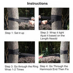 Outdoor Camping Hiking Must-Have Hammock Strap Rope Metal Buckle Load Tie Rope, Random Color Delivery, PJ077 Hammock Rope