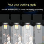 Solar Wall Light Outdoor Waterproof Human Body Induction Garden Lighting Household Street Light, 6 x 20LED, 4 x 32LED, 8 x 16LED, 6 x 25COB, 4 x 40COB, 8 x 20COB, 6 x 20LED With Remote Control, 8 x 16LED With Remote Control, 4 x 32LED With Remote Contr...