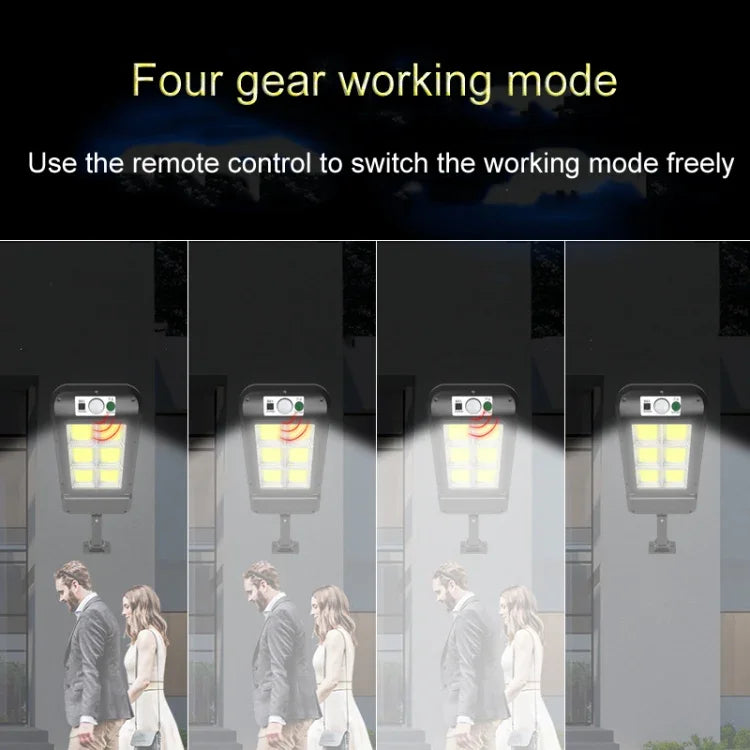 Solar Wall Light Outdoor Waterproof Human Body Induction Garden Lighting Household Street Light, 6 x 20LED, 4 x 32LED, 8 x 16LED, 6 x 25COB, 4 x 40COB, 8 x 20COB, 6 x 20LED With Remote Control, 8 x 16LED With Remote Control, 4 x 32LED With Remote Contr...