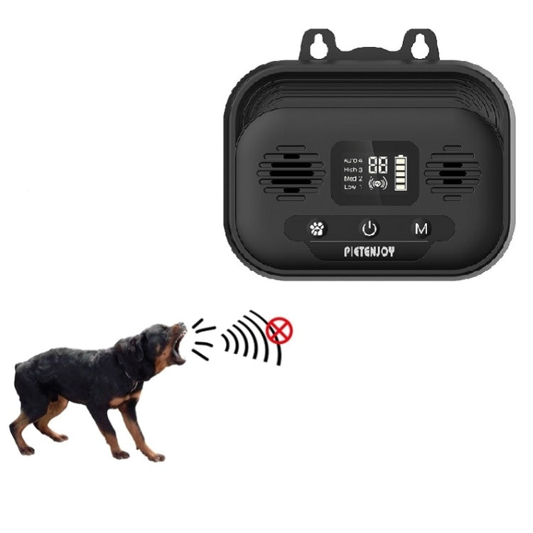 Pet Products Ultrasonic Bark Stopper Dog Trainer Indoor And Outdoor Dog Repeller, Black Smart Edition