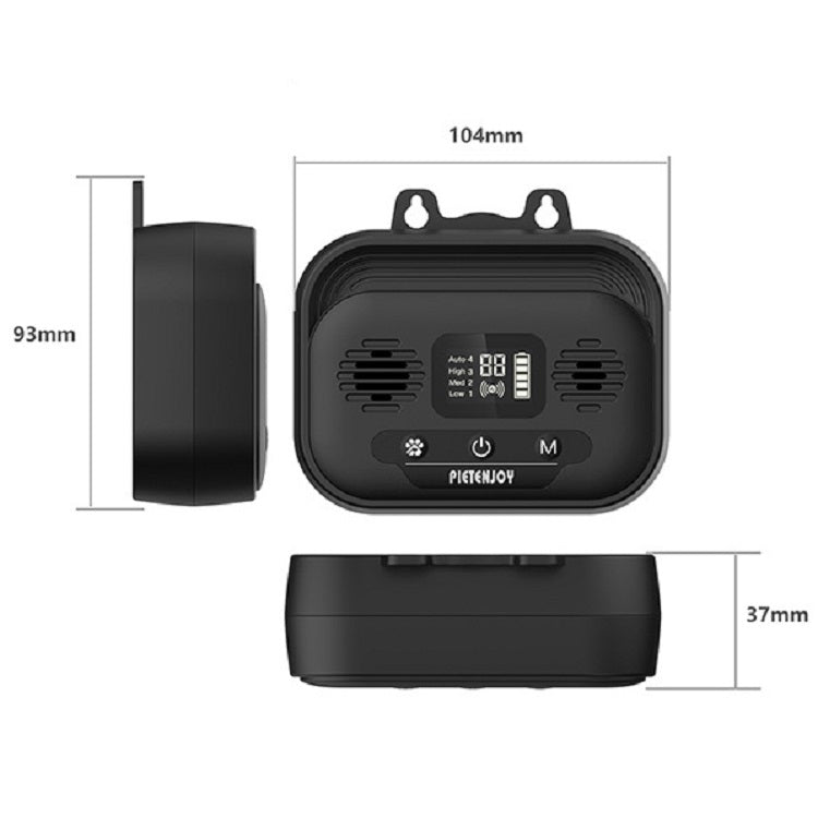 Pet Products Ultrasonic Bark Stopper Dog Trainer Indoor And Outdoor Dog Repeller, Black Smart Edition