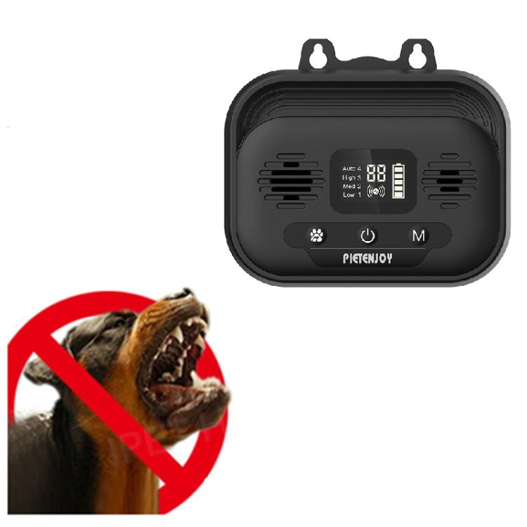 Pet Products Ultrasonic Bark Stopper Dog Trainer Indoor And Outdoor Dog Repeller, Black Smart Edition