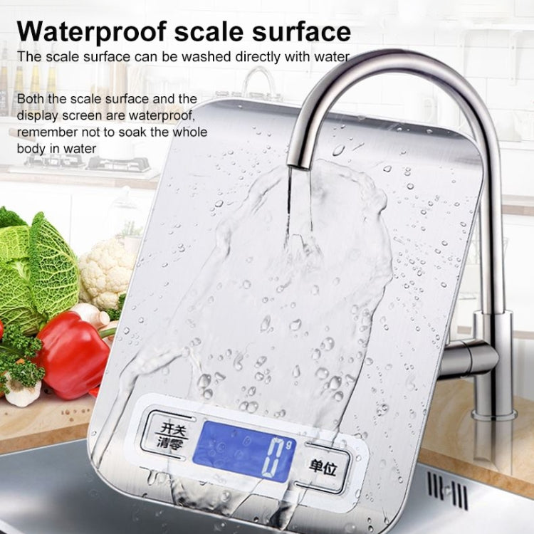 Stainless Steel Small Food Electronic Scale Kitchen Portable Baking Electronic Scale, 5kg/1g (Battery Model White), 5kg/1g (Battery Model Black), 10kg/1g (Battery Model White), 5kg/1g (Rechargeable White), 10kg/1g (Rechargeable White)                  ...