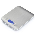 Stainless Steel Small Food Electronic Scale Kitchen Portable Baking Electronic Scale, 5kg/1g (Battery Model White), 5kg/1g (Battery Model Black), 10kg/1g (Battery Model White), 5kg/1g (Rechargeable White), 10kg/1g (Rechargeable White)                  ...