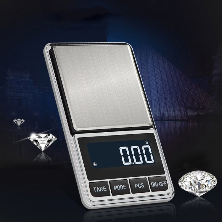 Kitchen Stainless Steel Mini Portable Scale High Precision Jewelry Scale Electronic Scale, 100g/0.01g, 200g/0.01g, 300g/0.01g, 500g/0.01g, 500g/0.1g