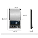 Kitchen Stainless Steel Mini Portable Scale High Precision Jewelry Scale Electronic Scale, 100g/0.01g, 200g/0.01g, 300g/0.01g, 500g/0.01g, 500g/0.1g