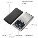 Kitchen Stainless Steel Mini Portable Scale High Precision Jewelry Scale Electronic Scale, 100g/0.01g, 200g/0.01g, 300g/0.01g, 500g/0.01g, 500g/0.1g