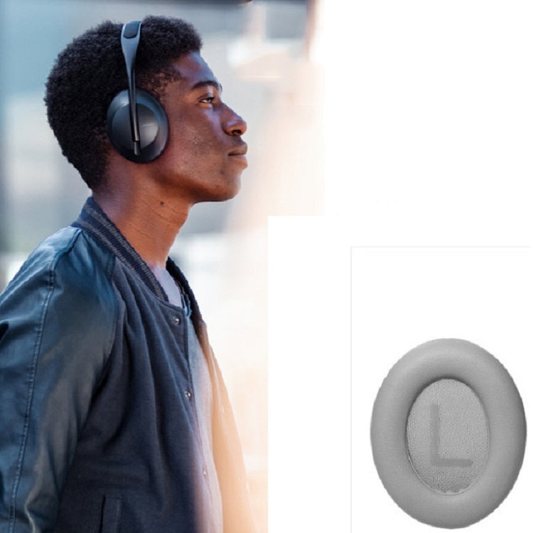 غطاء إسفنجي لسماعة رأس BOSE NC700، أسود، رمادي